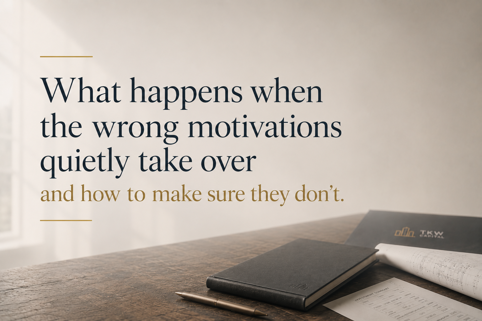 The Motivation Audit: How to Know If You’re Growing for the Right Reasons